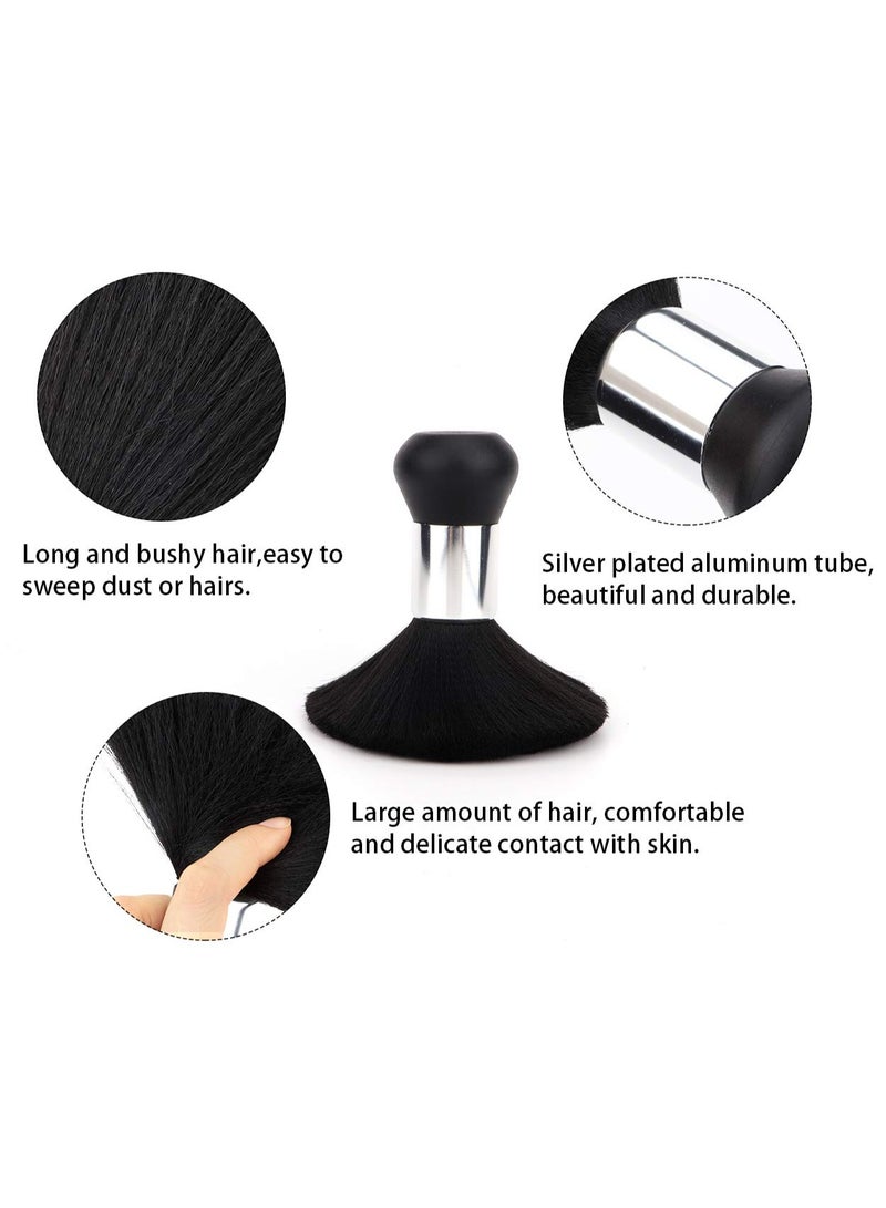 Black Large Barber Brush Neck Duster, Soft Hairbrush for Hair Cutting Neck Face Cleaning Hair Sweep Brushes Salon Tool - Image 3