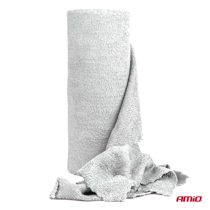 أميو مجموعة مناشف من الألياف الدقيقة ملفوفة على شكل لفة، 30×30 سم، 120 غرام، AMIO-03974 - Image 1