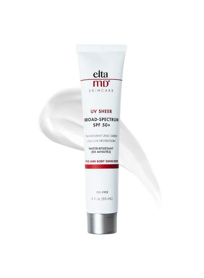 EltaMD Uv Sheer Face Sunscreen Spf 50+ Hydrating Sunscreen For Face Helps Even Skin Tones And Soothes Skin Water Resistant Up To 80 Minutes No White Cast Formulated With Zinc Oxide 3.0 Oz Tube - Image 2