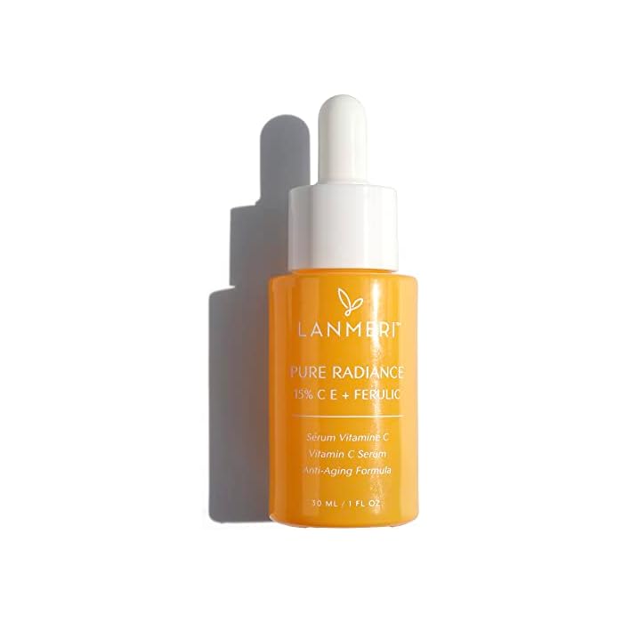 Lanmeri Ceuticals 15% Vitamin C + E + Ferulic Serum: Advanced Antioxidant Defense Formula with 1% Vitamin E & 0.5% Ferulic Acid – High-Stability Vitamin C Serum