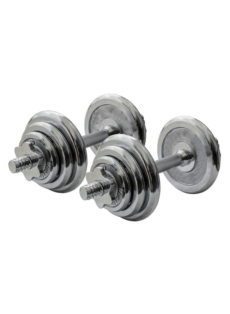 Spall Dumbbells Hand Weights Silver Fitness Dumbbells Set With Adjustable Knots Weight Dumbbells Home Fitness Equipment Male Female Gym Equipment - Image 2