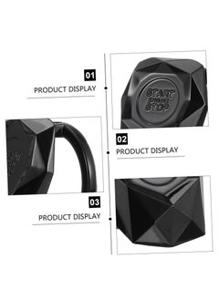 Excefore Car Engine Start Button Cover, Car Start Button Covers Key Ignition Cover Car Bling Ring Sticker Cap Ignition Accessories car Sticker fire Cover Iron Universal  - Image 5