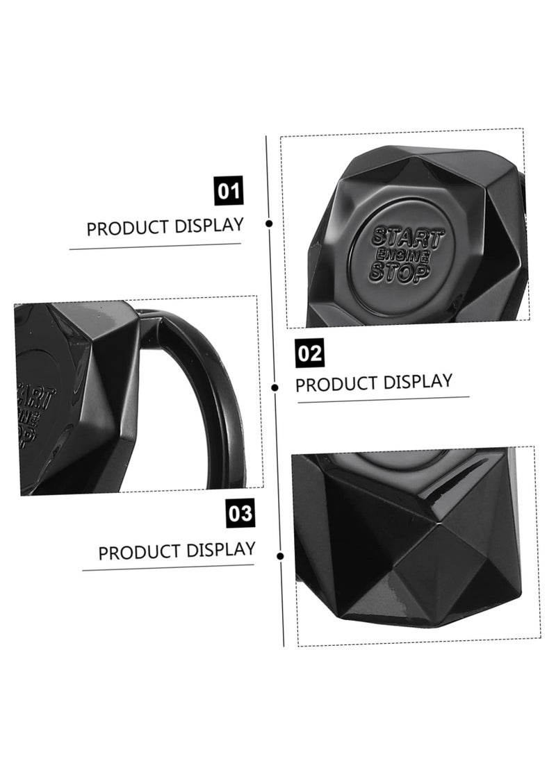 Excefore Car Engine Start Button Cover, Car Start Button Covers Key Ignition Cover Car Bling Ring Sticker Cap Ignition Accessories car Sticker fire Cover Iron Universal  - Image 5