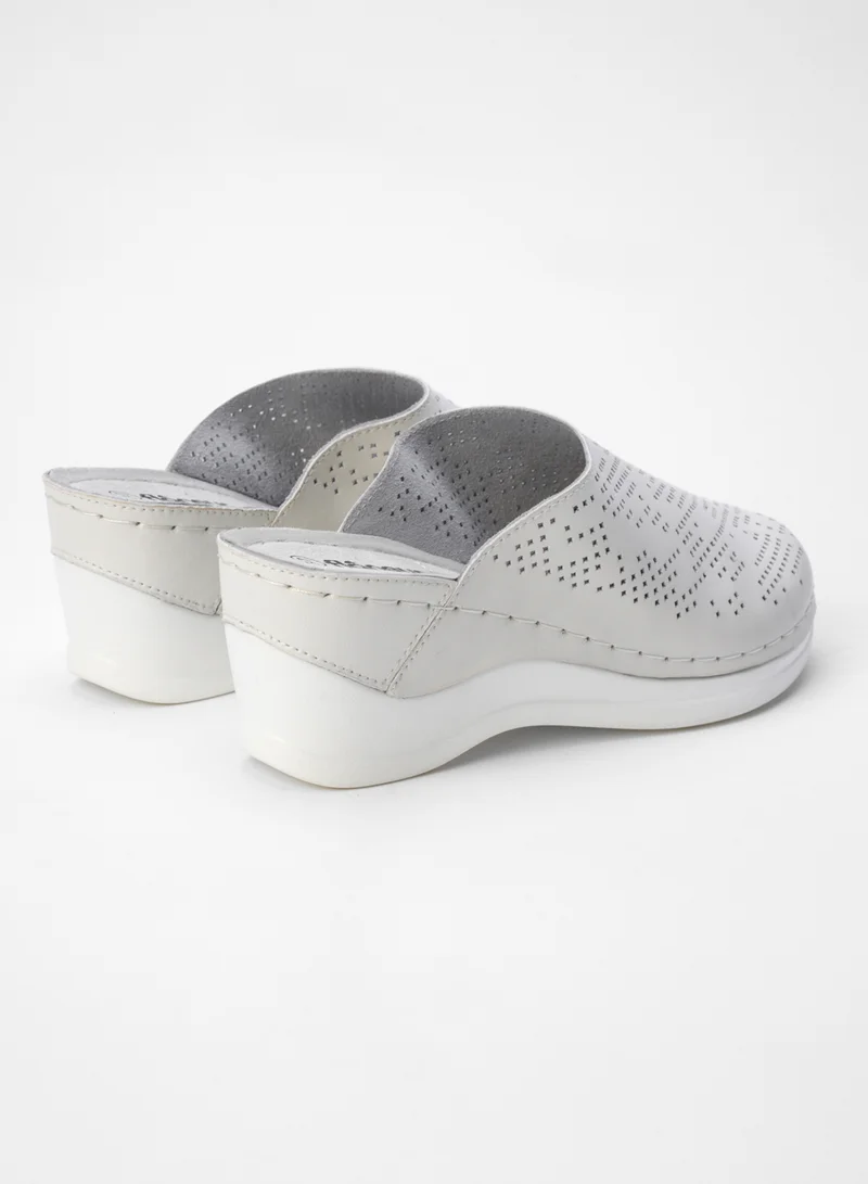 flaneur Flaneur Sneaker Mules for Women - Sabot Casual Ladies Shoes, Stylish Footwear for Women, 100% Natural Leather, Platform Lightweight &amp; Breathable Slip On Slides, Non-Slip Extra Wide Comfortable Shoes