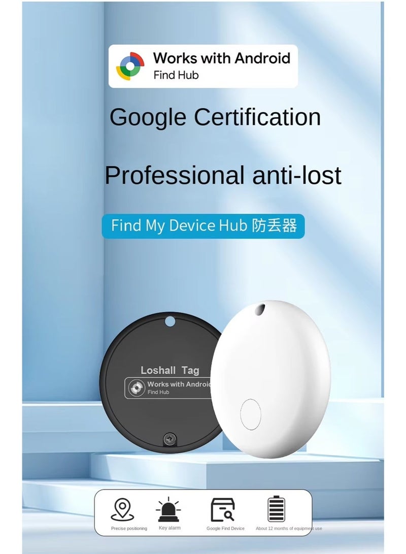 Air Tags-2 Pack Android,Air Tracker Tags with 2 Case,2 Year Battery Life,Google Find Trackers for Google'S Find Hub App,IP65 Waterproof Luggage Air Tracker Tag for Keys - Image 2