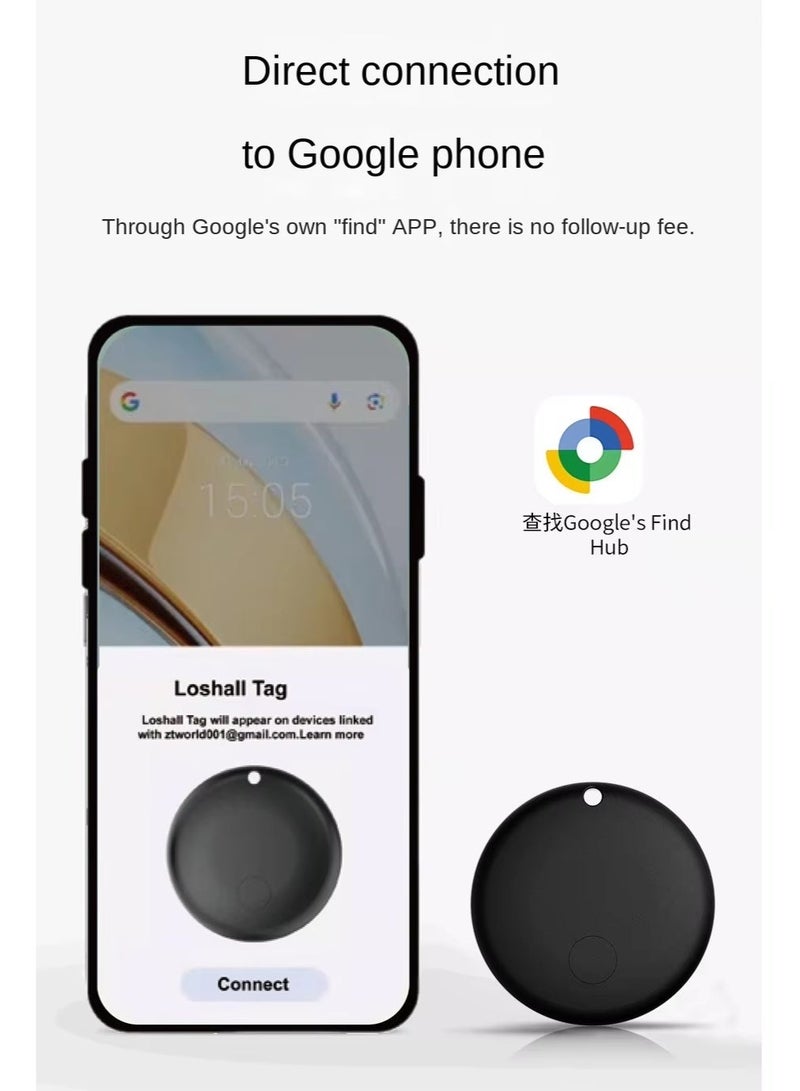 Air Tags-2 Pack Android,Air Tracker Tags with 2 Case,2 Year Battery Life,Google Find Trackers for Google'S Find Hub App,IP65 Waterproof Luggage Air Tracker Tag for Keys - Image 5