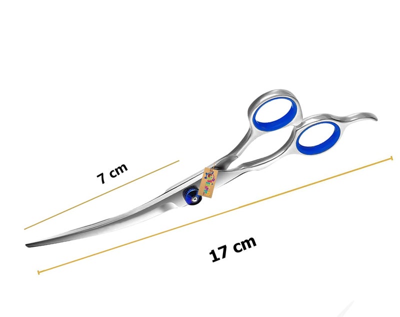 Western Era Dog Grooming Up Curved scissor, Stable, Sharp, Convex Edge, Safety, Round Tip, Ergonomically Designed, Holding Comfortably, Suitable for trimming, dogs, cats, and other pets (15cm) - Image 5