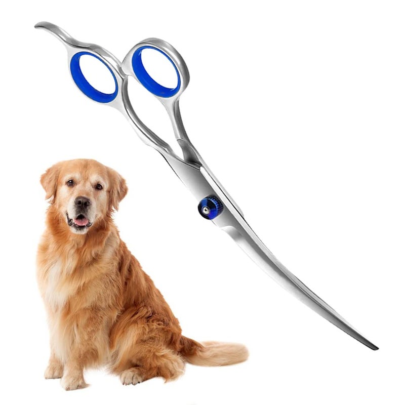 Western Era Dog Grooming Up Curved scissor, Stable, Sharp, Convex Edge, Safety, Round Tip, Ergonomically Designed, Holding Comfortably, Suitable for trimming, dogs, cats, and other pets (15cm) - Image 1