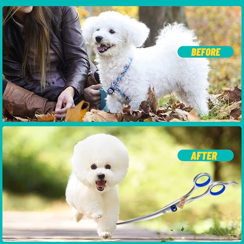 Western Era Dog Grooming Up Curved scissor, Stable, Sharp, Convex Edge, Safety, Round Tip, Ergonomically Designed, Holding Comfortably, Suitable for trimming, dogs, cats, and other pets (15cm) - Image 3