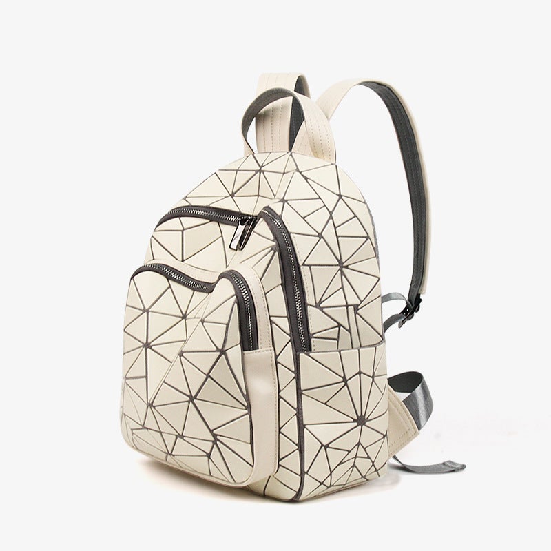 Backpack Women'S New Arrival Fashionable All-Match Large Capacity Schoolbag Japanese Style Rhombic Casual Travel Backpack Trendy 1304 - Image 3