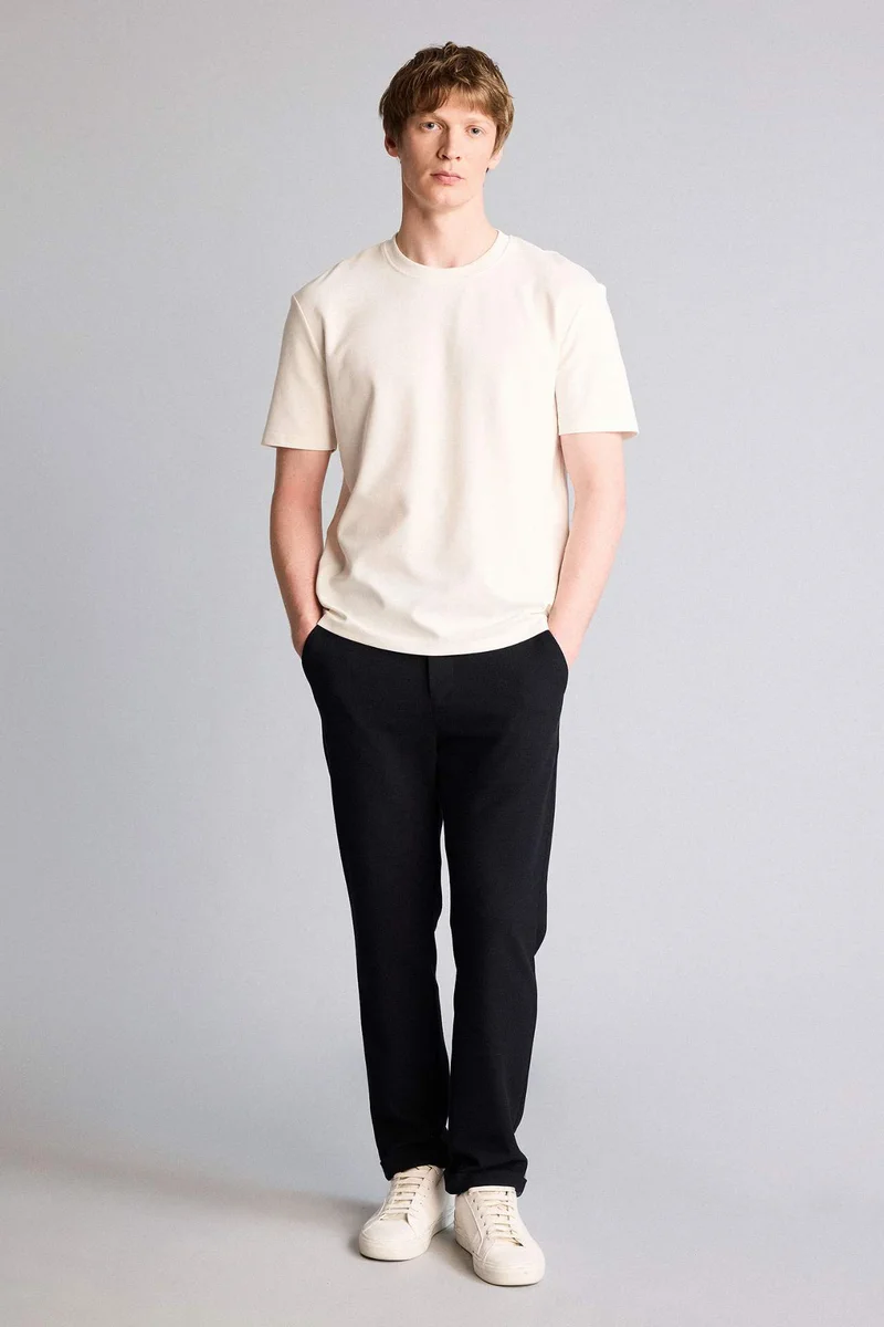 ديفاكتو Tailored Fit Ankle Length Trousers