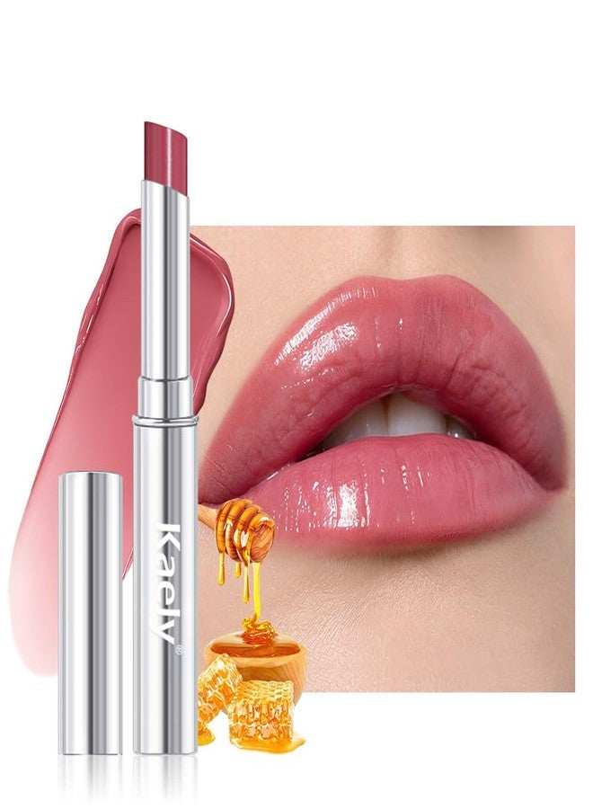 evpct Rose Honey Lipstick Tinted Lip Balm, Moisturizing Tinted Lip Oil Stick Lipstick for Older Women, Sheer Lightweight Hydrating Nourishing Shine Tinted Lip Balm Color Gloss Tint Stain, 05# Rose - Image 1