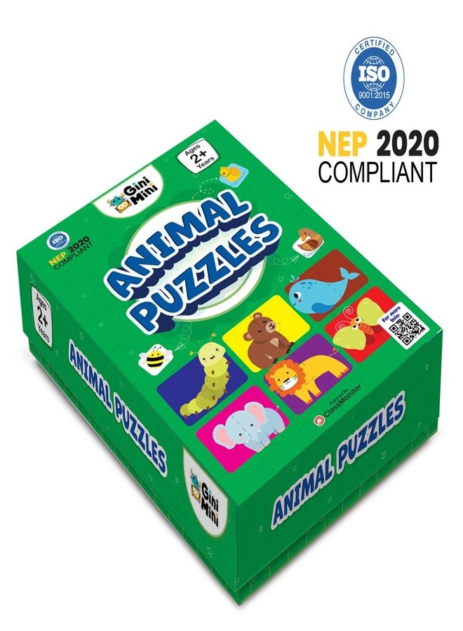 GiniMini Animals Jigsaw Puzzle for Kids 2 3 4 5 Years | Educational 2 Piece Puzzle for Memory & Motor Skills | Return & Birthday Gifts for Boys & Girls - Image 5