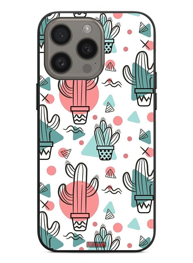 Tolwak Apple iPhone 15 Pro Protective Case Cover Cactus - Image 2