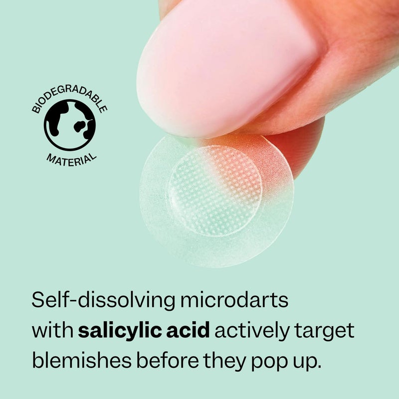 Peach Slices - Deep Blemish Microdarts (9 ct) - Early Stage Pimple Patches for Face - Salicylic Acid, Niacinamide, Hyaluronic Acid, Tea Tree Oil & Cica - Vegan, Cruelty Free, Korean Skin Care & Beauty - Image 5