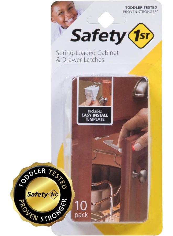 Safety 1st Spring n' Release Latches, 10 Pack - Image 1