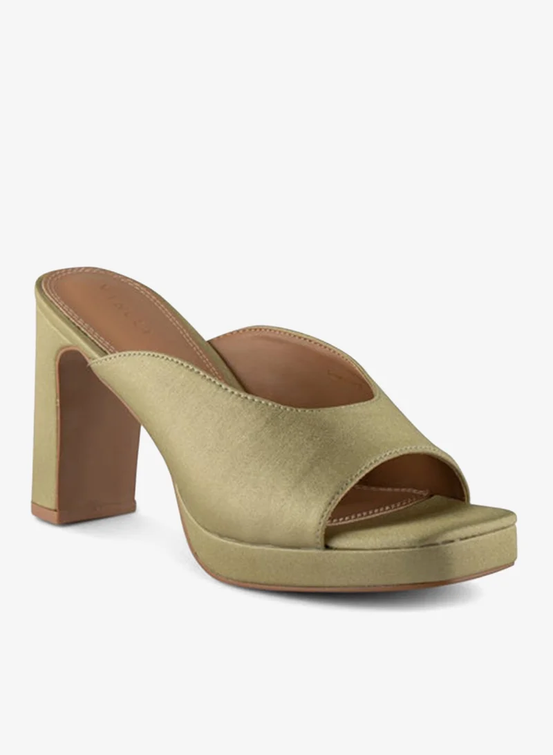 فينتشي صنادل نسائية ذات حزام واحد بكعب عال