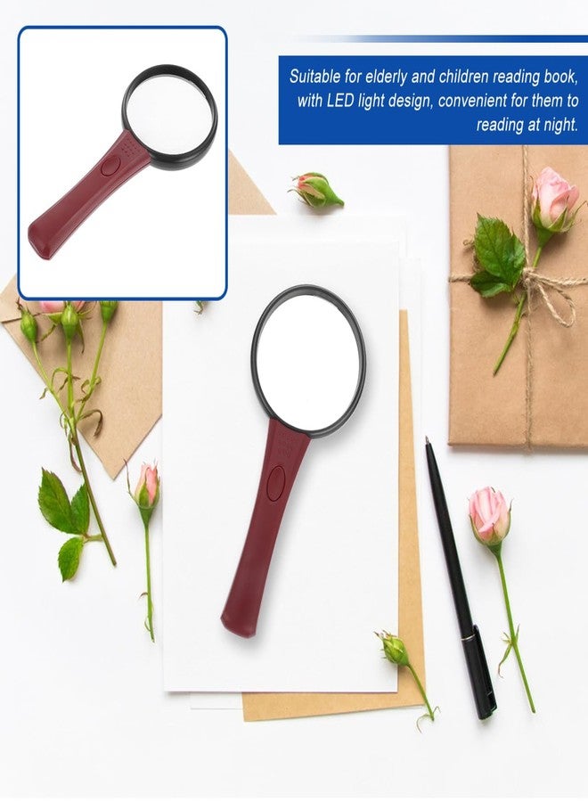 PACKOVE Led Magnifying Glasses with Light Handheld Reading Magnifier 7.09 Inch Shatterproof Lens Portable Magnifier for Reading and Nature Exploration - Image 5