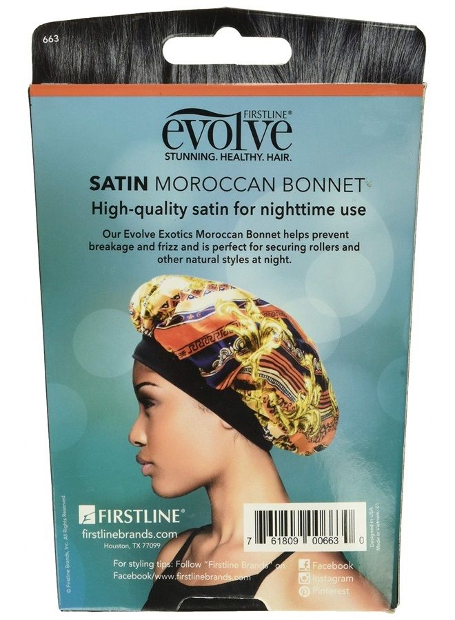 Evolve Exotics Satin Bonnet Moroccan, Assorted Prints - Image 2