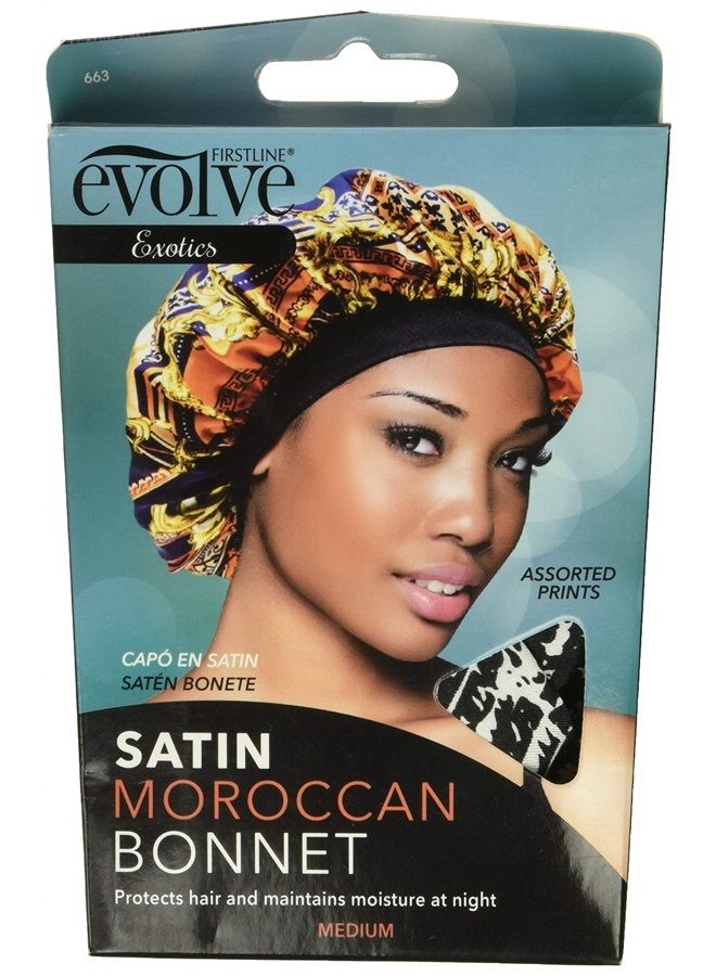 Evolve Exotics Satin Bonnet Moroccan, Assorted Prints - Image 1