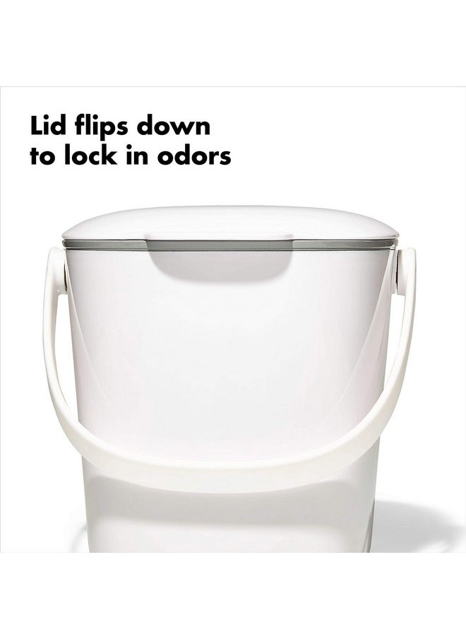 OXO OXO Good Grips Easy-Clean Compost Bin, White - 0.75 GAL  - Image 3