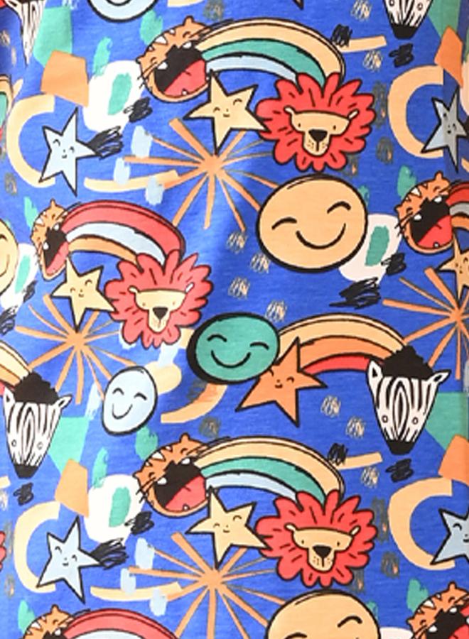 انثريلو تيشيرت مطبع بالكامل مع ياقة دائرية - Image 4