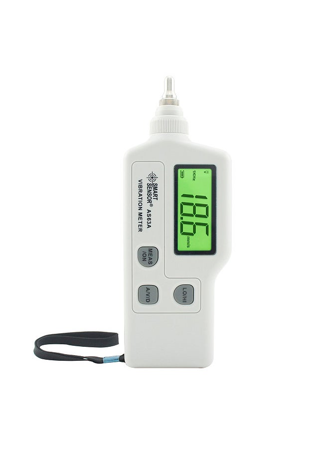 SMART SENSOR AS63A Digital Vibration Meter with LCD Screen Vibration Analyzer Tester AC Output Acceleration / Velocity / Displacement Measurement  - Image 1