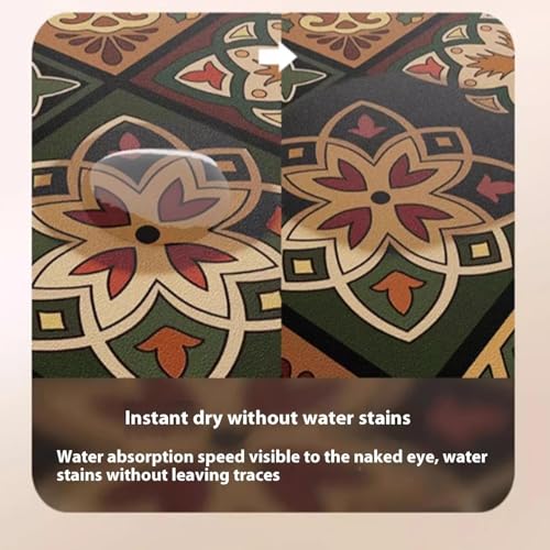 Dravizon Kitchen Mats, Waterproof Memory Foam Kitchen Rugs, Standing Desk Mat Floor Mats, Comfort Runner Rug Carpets for Kitchen Floor, Sink - Image 3