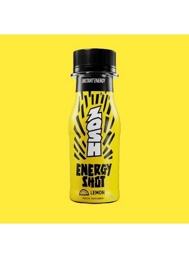 ZOSH ZOSH Energy Lemon Energy Shot | No Added Sugar | With Caffeine, Taurine and B Vitamins | No Fizz | No Color | Portable Energy Drink | 75 ml | Pack of 25  - Image 1
