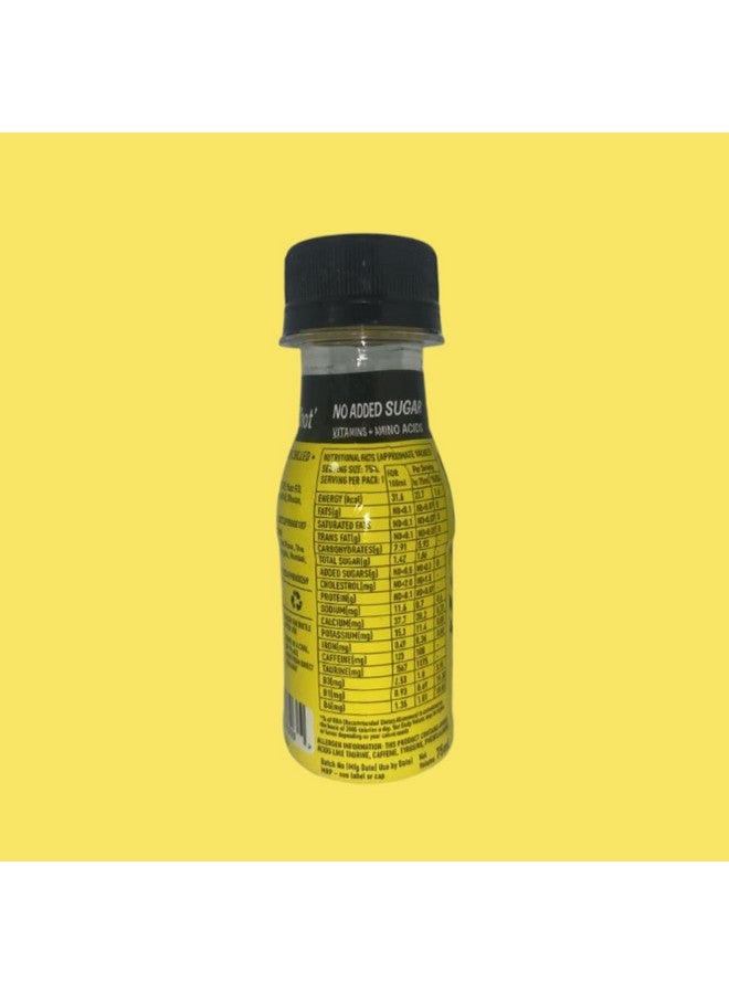 ZOSH ZOSH Energy Lemon Energy Shot | No Added Sugar | With Caffeine, Taurine and B Vitamins | No Fizz | No Color | Portable Energy Drink | 75 ml | Pack of 25  - Image 3
