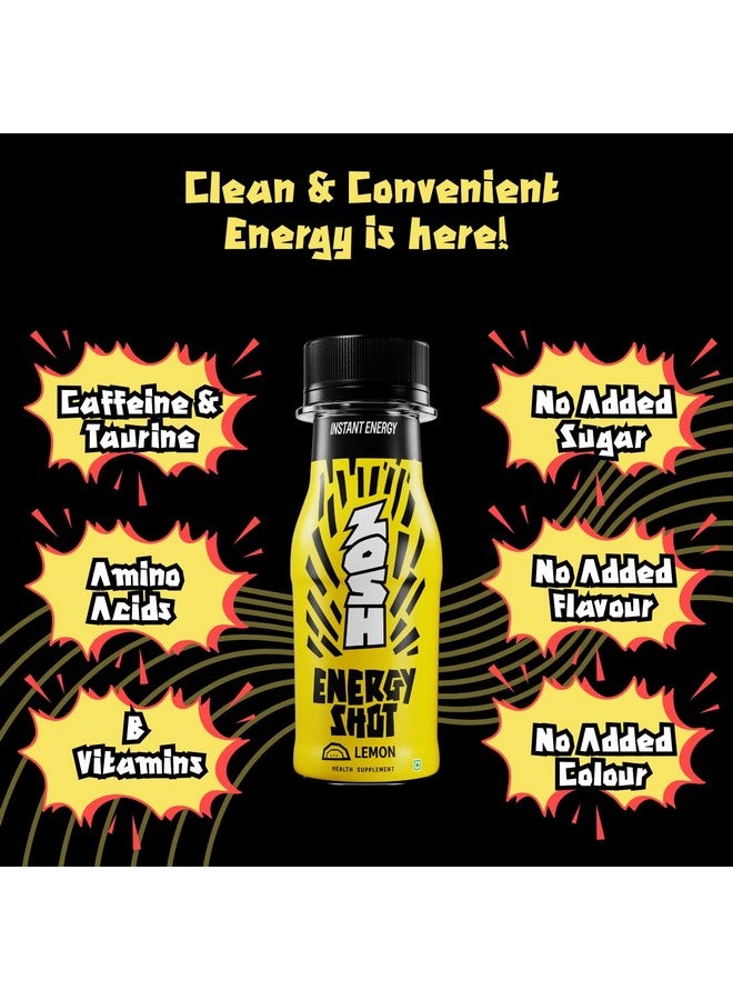 ZOSH ZOSH Energy Lemon Energy Shot | No Added Sugar | With Caffeine, Taurine and B Vitamins | No Fizz | No Color | Portable Energy Drink | 75 ml | Pack of 25  - Image 4
