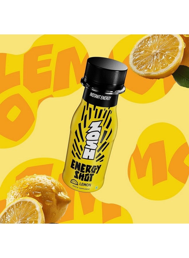 ZOSH ZOSH Energy Lemon Energy Shot | No Added Sugar | With Caffeine, Taurine and B Vitamins | No Fizz | No Color | Portable Energy Drink | 75 ml | Pack of 25  - Image 2
