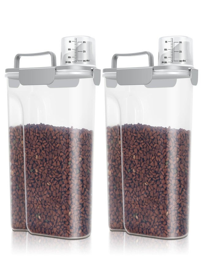 TBMax Dog Cat Food Storage Containers 2 Pack 10 Lbs to 14 Lbs Airtight Pet Food Container Dispenser Bird Seed Container with Large Spout & Portable Handle, Travel Dog Treat Cat Food Storage Bin - Image 1