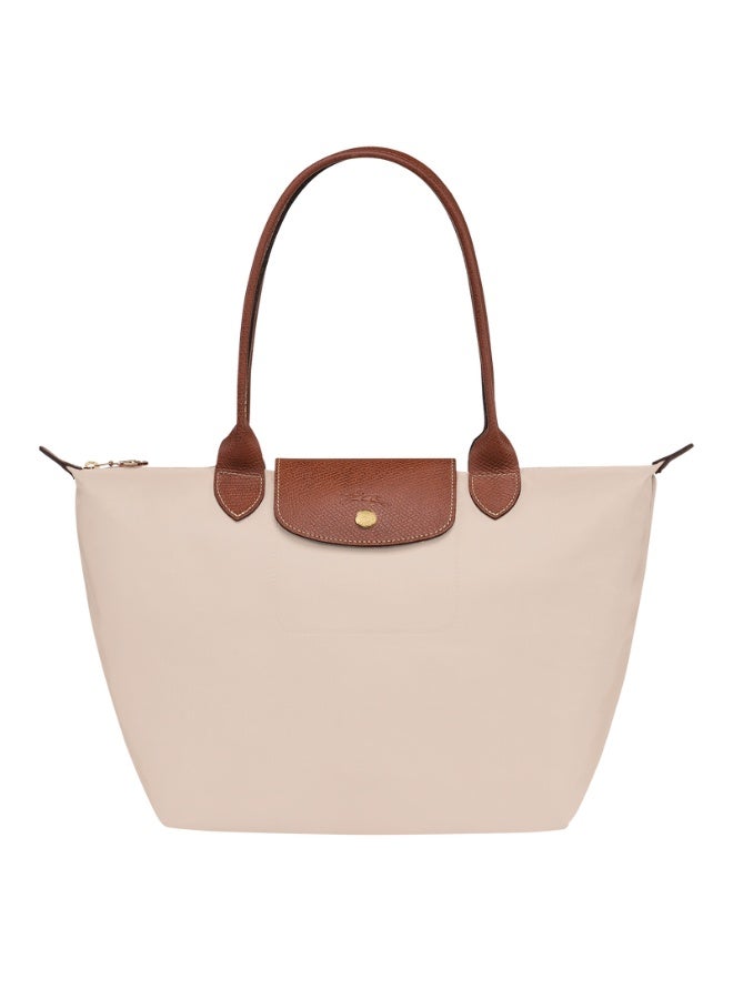 لونج شامب حقائب اليد المتوسطة Longchamp للمرأة، حقائب Tote، حقائب الكتف، ورقة أسلوب كلاسيكي أبيض - Image 3