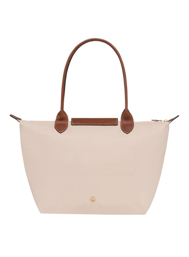 لونج شامب حقائب اليد المتوسطة Longchamp للمرأة، حقائب Tote، حقائب الكتف، ورقة أسلوب كلاسيكي أبيض - Image 5
