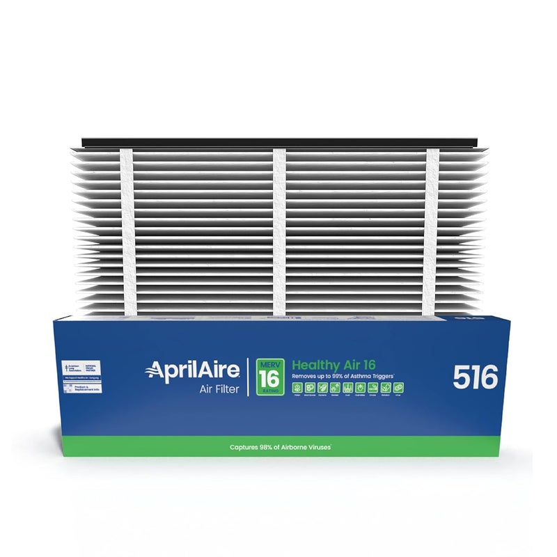 Aprilaire AprilAire 516 Replacement Filter for AprilAire Whole House Air Purifiers  MERV 16 Allergy Asthma  Virus 31x28x4 Air Filter Pack of 1  - Image 1