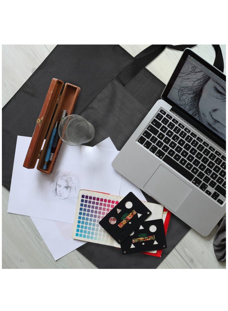 Captaintech A2 Waterproof Artist Portfolio Case, Canvas Art Portfolio Carrying Bag Waterproof Drawing Board Bag, A2 Art Folder with Shoulder Strap for Artwork Painting 25.4 x21.3 inch - Image 5