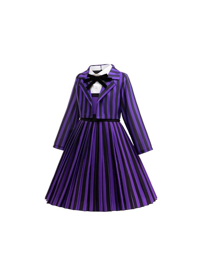 NIBEMINENT Enid Costumes for Girls Halloween Cosplay Birthdays Party Dress - Image 3