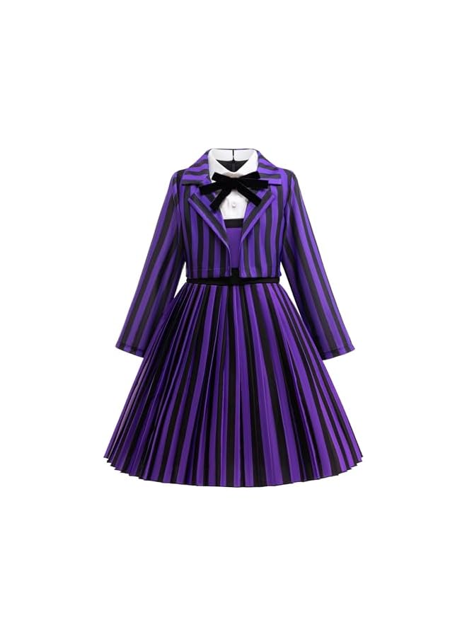 NIBEMINENT Enid Costumes for Girls Halloween Cosplay Birthdays Party Dress - Image 1
