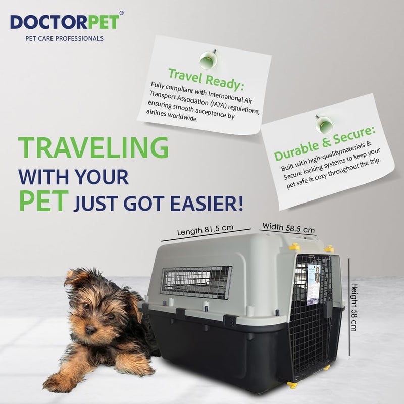 DoctorPet Doctor Pet Extra Large IATA Approved Pet Carrier Crate - Image 3