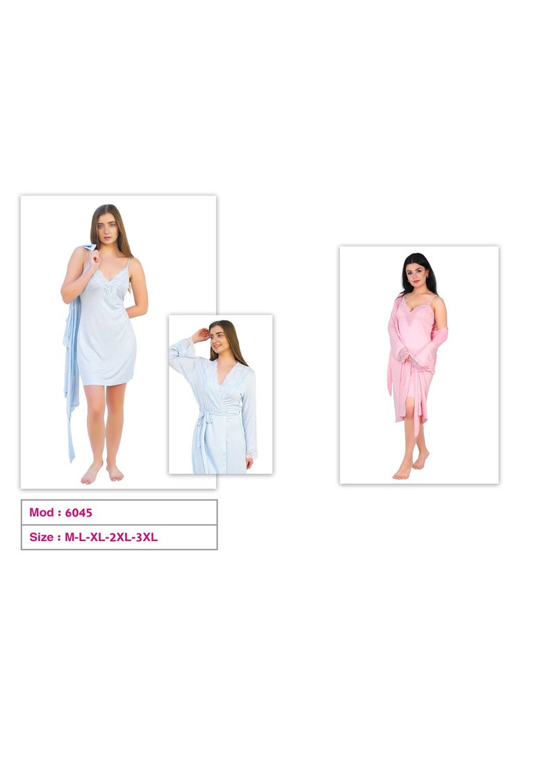 Dadoush A very special robe shirt and two-piece women's nightgown - Image 3