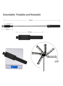Generic Phone Tripod | Selfie Stick Tripod With Remote | 3 In 1 Extendable Tripod For Phone With Remote Holder | Portable Lightweight Extendable Phone Tripod  - Image 4