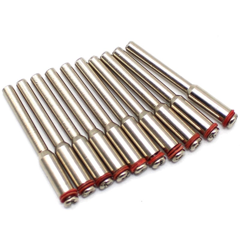 TEMO 10 قطع 2 مم (5/64 بوصة) عجلة قطع مسمار حامل 1/8 بوصة لأدوات دوارة Dremel - Image 1
