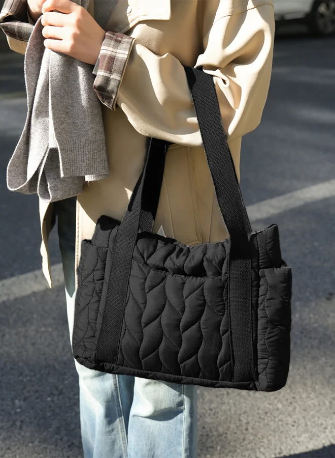 Take Two texture Double Strap Shoulder Bag
