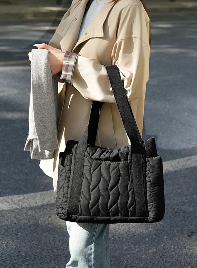 Take Two texture Double Strap Shoulder Bag