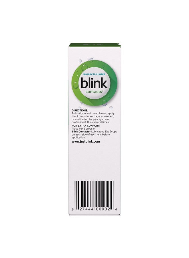 Blink Contacts Lubricating Eye Drops 0.34 fl oz (10 mL), Pack of 3 - Image 3