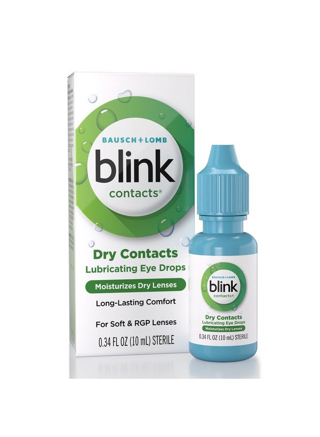 Blink Contacts Lubricating Eye Drops 0.34 fl oz (10 mL), Pack of 3 - Image 1