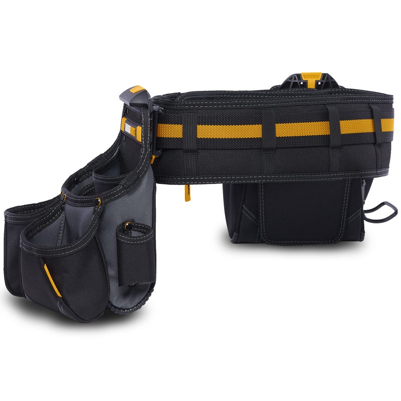 ToughBuilt Cliptech Series - 3-Piece Tradesman Tool Belt Set with Heavy-Duty Jobsite Construction, Organized Easy-Access Tool Storage, and All-Day Professional Comfort (TB-CT-111-3P) - Image 3