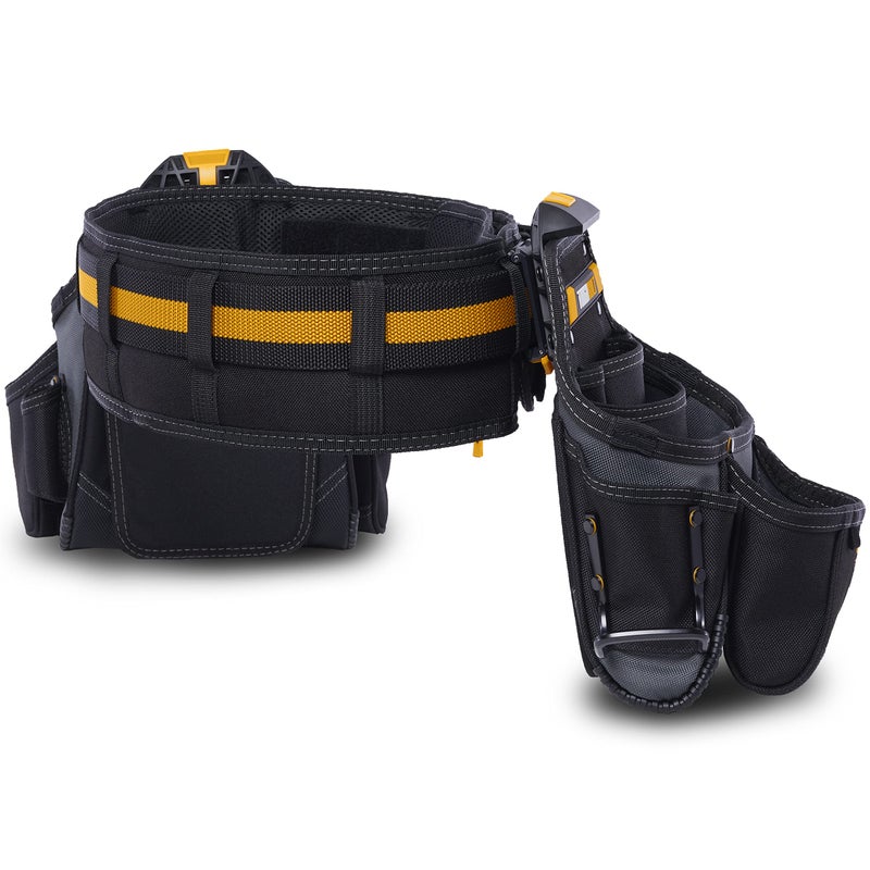 ToughBuilt Cliptech Series - 3-Piece Tradesman Tool Belt Set with Heavy-Duty Jobsite Construction, Organized Easy-Access Tool Storage, and All-Day Professional Comfort (TB-CT-111-3P) - Image 5