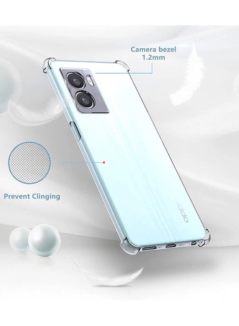 OPPO A57 4G Clear Case Cover Soft Flexible Transparent Silicone TPU Back Cover Full Camera Protection with Shockproof Bumper Corner OPPO A57 4G - Image 2
